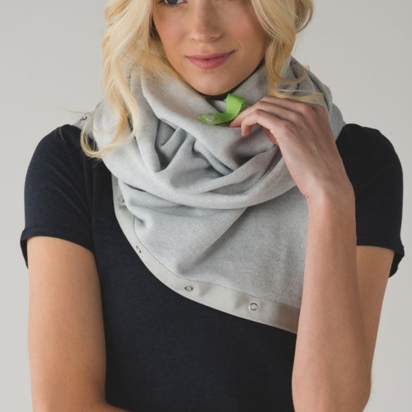lululemon athletica Accessories - Lululemon Vinyasa Scarf Cotton Terry Heather Gray